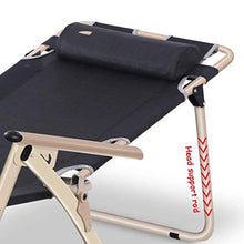 Generic Brands Sedia Comoda Sedia a gravità Zero per Patio Sedia a Sdraio Pieghevole Regolabile per Esterni Lettino da Campeggio Letto Singolo Siesta in Textoline