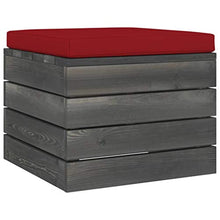 FAMIROSA Set Divani da Giardino su Pallet 7 pz con Cuscini Massello Pino-1884