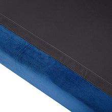 Beliani Divano Angolare in Velluto Blu Scuro Versione Destra Oslo