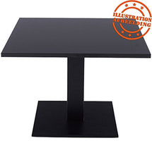 Alterego - Vassoio da tavolo "Spano", 60 x 60 cm, colore: Nero