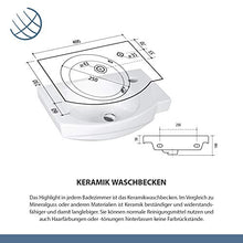 Planetmöbel - Set completo di mobili da bagno con lavabo e armadietto a specchio, colore bianco