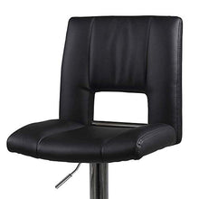 Amazon Brand - Movian Sarnen - Set da 2 sgabelli da bar, 52 x 41,5 x 115 cm (Lu x La x A), nero