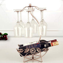 LCSD Scaffale per Vino Iron Sun Flower Red Wine Doppio Bottiglia/Coppa Staffa Stabile Stabile Wine Cabinet Galvanotecnica Decorazione Decorazione di Moda