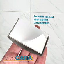 Noscara, portasciugamani in acciaio inox, autoadesivo, senza foratura, set da 2 pezzi