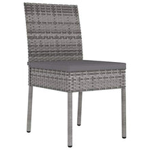 FAMIROSA Set da Pranzo da Giardino 7 pz in Polyrattan Grigio-5702