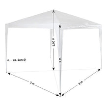 GAZEBO MT 3 X 2 COLORE BIANCO TELAIO IN METALLO TELO IMPERMEABILE