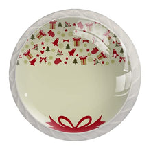 Maniglie per cassetti Manopole per cassetti Manopole rotonde Confezione da 4 per armadietto, cassetti, cassettiere, cassettiere ecc. Natale