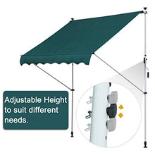giordano shop Tenda da Sole Avvolgibile 2x1,5m Outsy Verde