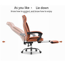 Sedia Gaming Ufficio da Scrivania con Massaggio Poltrona Ergonomica Sedie da Gaming Girevole con Rotelle, Altezza Regolabile e Supporto Lombare,Marrone