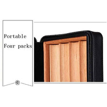 SCDZS Desktop Cigar Humidor Cigar Box di stoccaggio Versatile Strong Seal Resistente all'Usura è Molto Adatto for Viaggi (Color : Black)