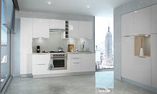 Berlenus CT4BB Giù Kitchen Cabinet con 3 cassetti Bianco Laccato 40 x 52 x 83 cm
