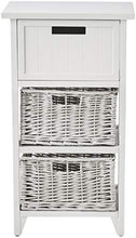 Marchio Amazon - Movian - Mobile con cassetti in vimini, 40 x 28 x 71 cm, bianco
