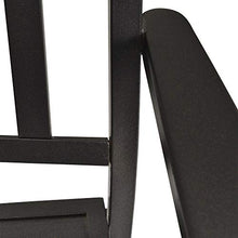 giordano shop Sedia a Dondolo con Braccioli 68,5x87x113 cm in Acciaio Nero