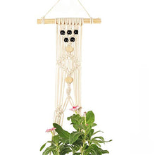 MICROSHE Macrame Plant Hanging Planter Gancio per Piante in Cotone per Esterno in Macrame per Piante (Colore : Beige, Dimensione : One)