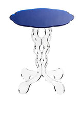 Iplex Design Arabesco Small Comodino/Tavolino in Plexiglass, Blu
