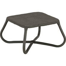Meubletmoi Gala 0126 - Tavolino da giardino quadrato in rattan, con gambe arrotondate