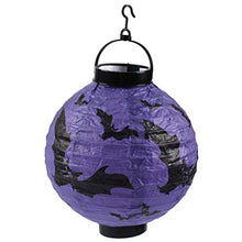ARTFFEL Vola 6 Pezzi di Halloween della Lanterna di Carta Luce della Decorazione LED Appeso all'aperto Yard Zucca Bat Lampada a Sospensione .Compleanno