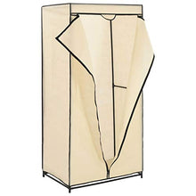 Tidyard Armadio 2 pz Crema 75x50x160 cm,La Consegna Include 2 Appendiabiti