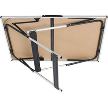 TecTake Tavolo di lavoro in alluminio per carta da parati pieghevole 300x60cm Tavolo camper campeggio picnic