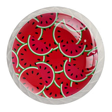 Maniglie per cassetti Manopole per cassetti Manopole rotonde Confezione da 4 per armadietto, cassetti, cassettiere, cassettiere ecc - Anguria estiva