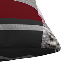 vidaXL Cuscini Decorativi 4 pz Rossi a Quadri 40x40 cm in Tessuto