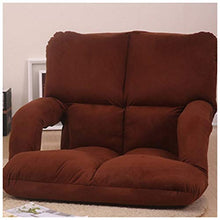 MeiMei Sofà Pigro del sofà del sofà del bracciolo Pieghevole della Poltrona della Parte Posteriore del Computer del Letto del sofà Piccolo (Color : Brown)