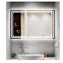 HL LED luce bagno specchio impermeabile e anti-appannamento touch screen interruttore 500 * 700 mm, adatto per il bagno bellezza trucco-Bianco