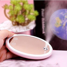 MDSQ Specchio Cosmetic Nuova Luce di Riempimento A LED Spray Freddo Nano Spray Umidificazione Ricarica Tesoro Specchio Touch Specchio Specchio Bellezza Specchio Ricarica USB Rosa