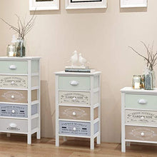Tidyard Cassettiera in Stile Francese ha 4 cassetti scorrevoli in Legno