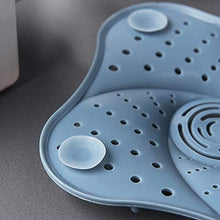 Bobotron - Set di 2 tappi per lavabo da cucina, per lavandino e lavandino, colore: Bianco/Blu