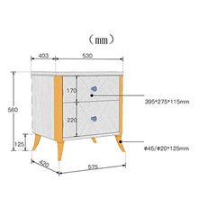 GCMJ Semplice Faggio Scandinavo Comodino, Comodino con Cassetti for Camera Fa Letto