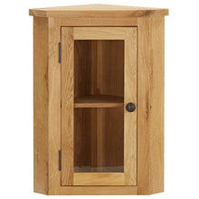 vidaXL - Wand-Eckschrank 45 x 28 x 60 cm Eiche Massivholz