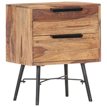 vidaXL Comodino 40x30x50 cm in Legno Massello di Sheesham