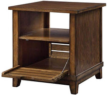 YRRA Comodino Comodino Comodino con 1 Porta e 2 vani portaoggetti Completamente assemblati 24 x 24 x 26 cm (Rovere)