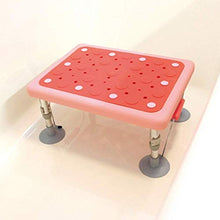 LYP Sedia Comoda per Anziani Sgabello per Doccia Ventosa Antiscivolo Gestante Sgabello da Bagno Anziano Bagno Assist Sedile con Un Anello A Strappo, Altezza Regolabile