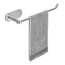 Portasciugamani autoadesivo, a parete, in acciaio inox, per bagno, cucina