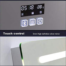 Bathroom mirror Smart LED Specchio da Bagno, Musica Bluetooth defogger, Tempo di visualizzazione e Temperatura 60 * 80 cm
