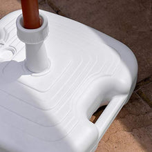 Supporto Resol ombrello parasole parasole Base Holder - di plastica bianca - Riempire con sabbia / acqua
