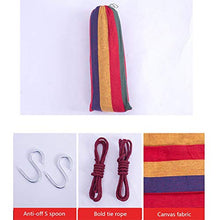 Camping Amaca Hanging Garden Hammock ispessite tela resistente Hammock portatile per Viaggi, Beach, Backyard (RED)