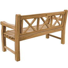 Panchina da giardino XXL in legno massiccio di teak