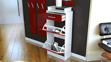 Domando Set Armadio Verona V2 in Bianco Opaco e Grigio Lucido