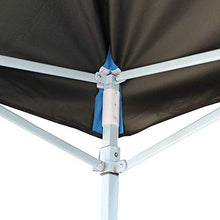 PrimeMatik - Gazebo Pieghevole Nero Tenda 300x300cm con Tessuti Laterali