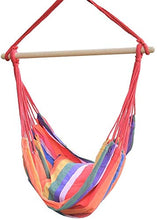 VSander Macrame Lounging Hanging Corda Hammock Chair Porch Seat Swing for Camera da Letto Interno O Esterno Giardino Patio Yard con Cuscino E in Legno Bar