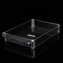 Rockyin Cucina Frigo Storage Box Scorrevole di plastica congelatore Cold Storage di economia di Spazio Rack (6138-Samll)