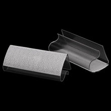Manyo, Set di 12 clip per tovaglia in plastica trasparente con elastico