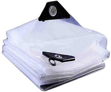 per Esterno, Patio e Giardino Trasparente Tarp Impermeabile 4 Mil Cancella Poly Tarp Vele da Multi Purpose con Occhielli Bâche Blanche Pesante Impermeabile (Color : Clear, Size : 16x32ft/5x10m)