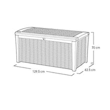 Keter Borneo stoccaggio, Finto Legno, Grigio