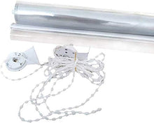 Siepe Artificiale Recinzione Privacy Patio Tenda a rullo trasparente in PVC tenda divisoria resistente alle intemperie antipolvere con spina e collane di perle per patio esterno veranda balcone GCSQF0