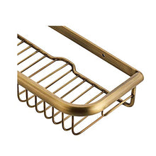 Storage shelf Cestino portaoggetti da Parete in Ottone Anticato