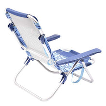 Pierre Cardin, Celeste, Linea Aruba, Spiaggina Pieghevole Parigi, Mare giradino, 53x62x77